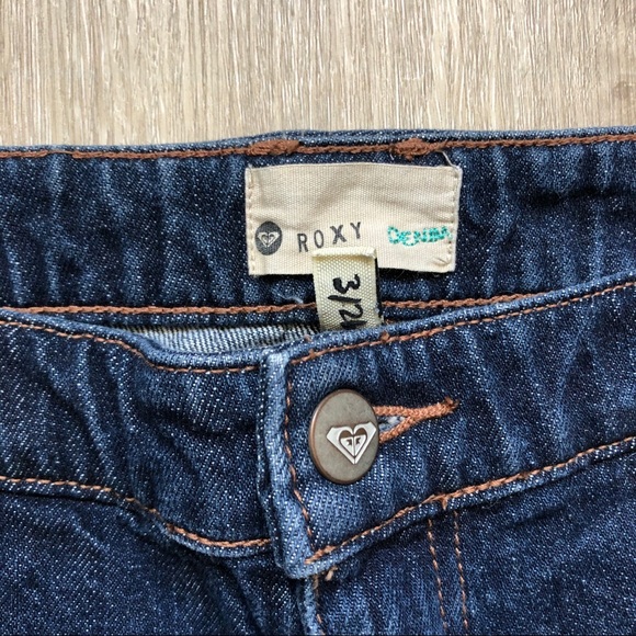 Unique Roxy Patterned Shorts, Blue denim - Picture 2 of 5